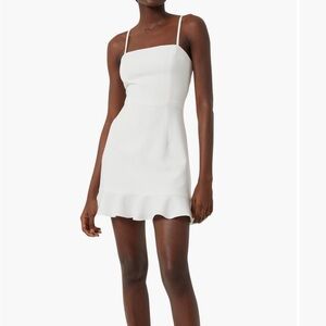 French Connection Whisper Frill Hem Dress XS